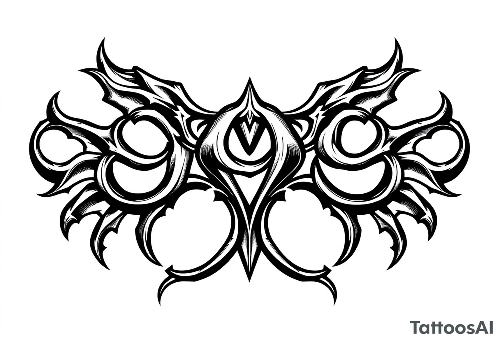 999 symbol for men tattoo idea