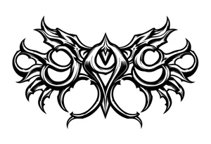 999 symbol for men tattoo idea