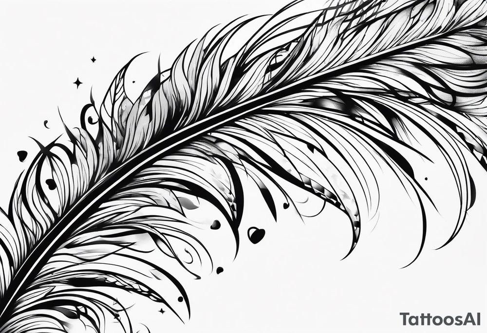 feather falling tattoo idea