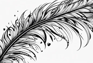 feather falling tattoo idea