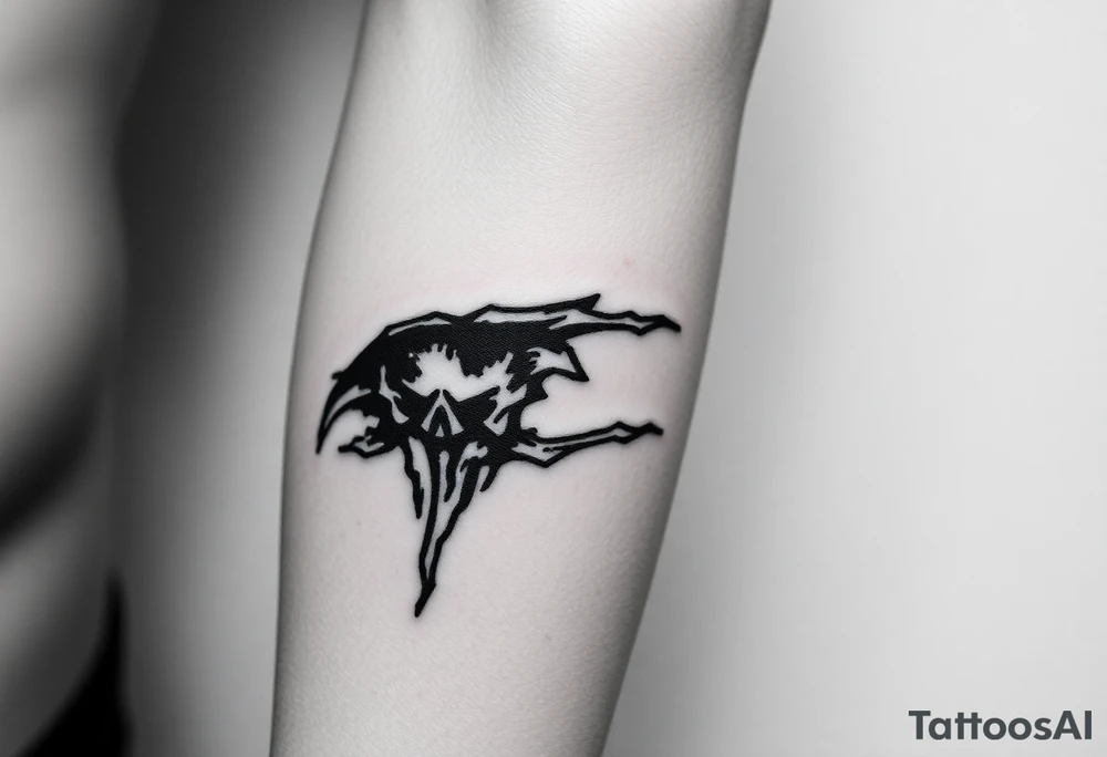 Ripped soul drowned in sorrow because of who they became tattoo idea