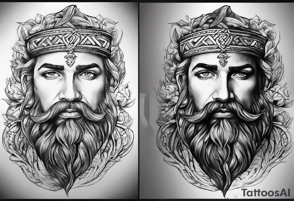 David name in Hebrew tattoo idea