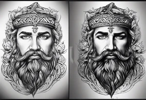 David name in Hebrew tattoo idea