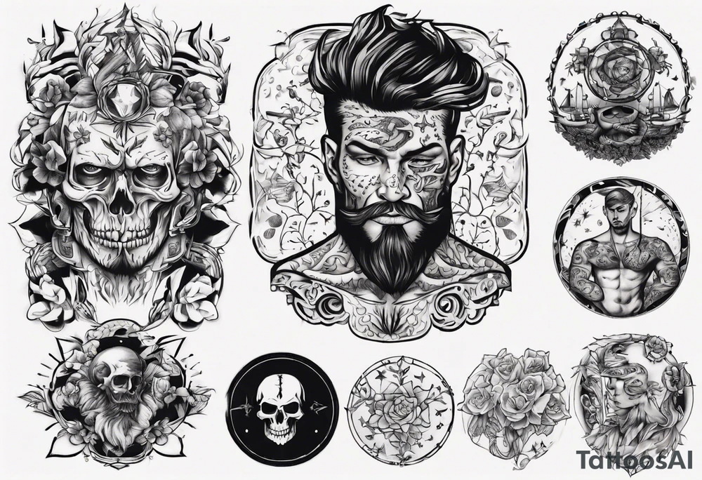 tattooed man tattoo idea