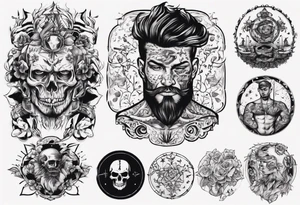 tattooed man tattoo idea
