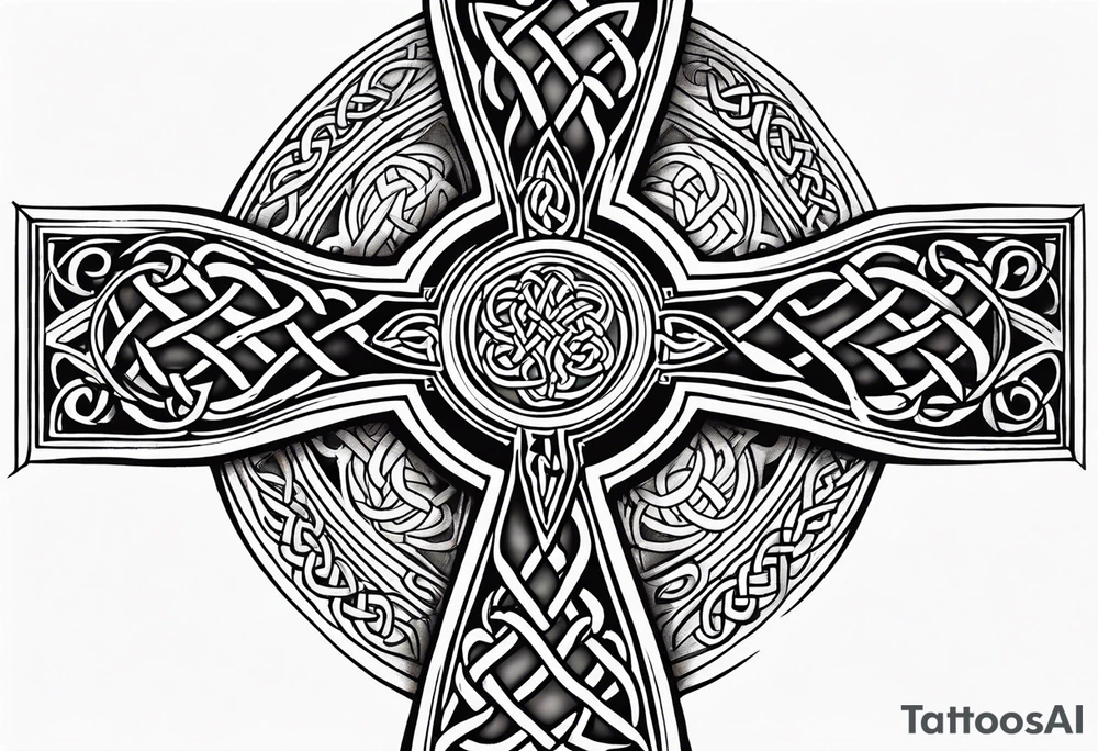 Celtic cross tattoo idea