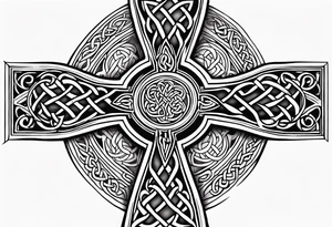 Celtic cross tattoo idea