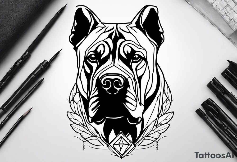 Presa canario tattoo idea