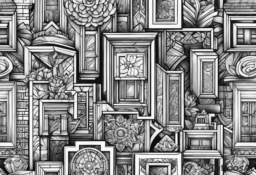 Building block tattoo idea