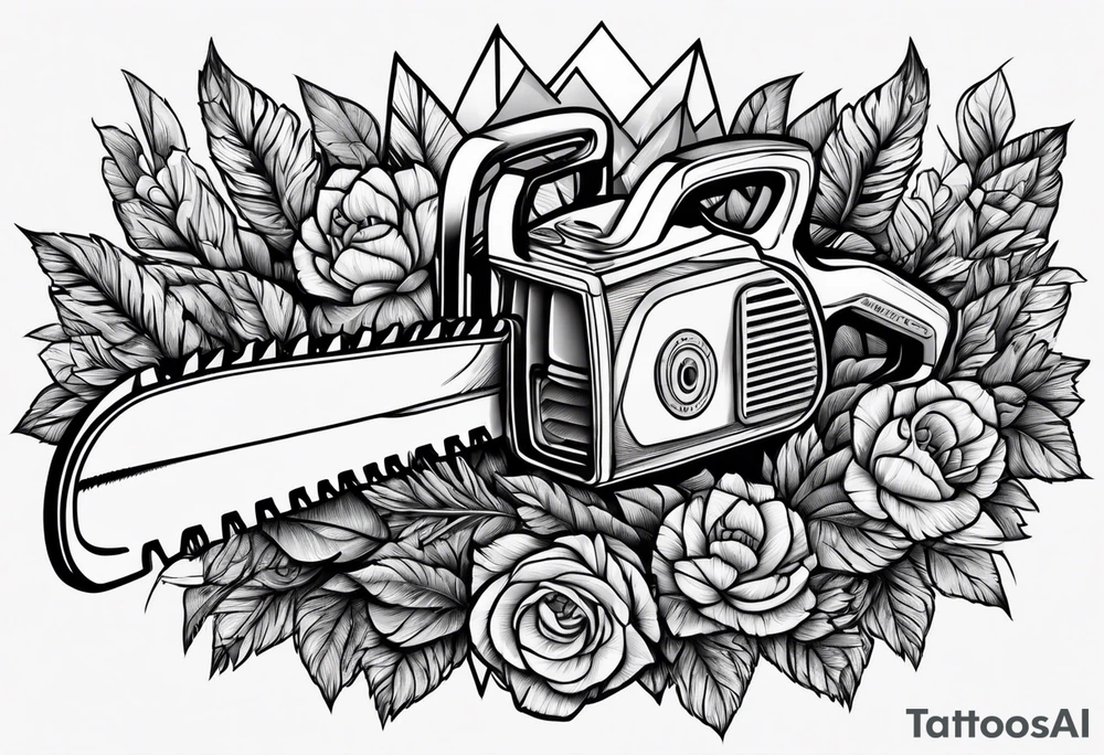 Chain saw huskivarna tattoo idea