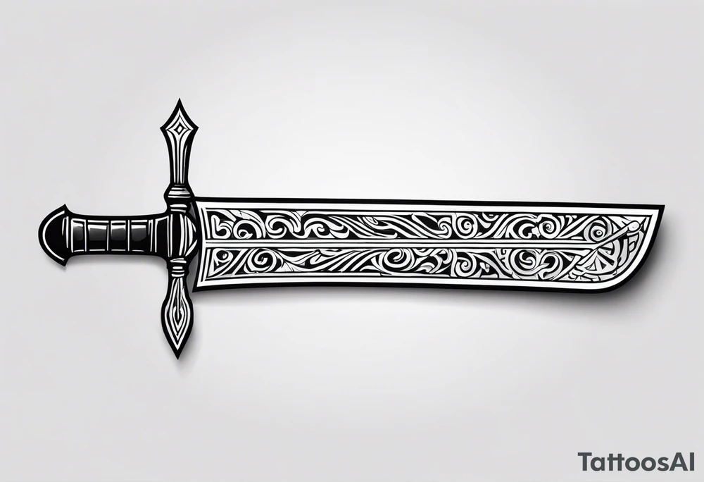 Valhalla sword tattoo idea