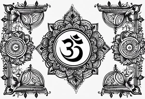 minimalist
elements of engineering
OM symbol
straight line Henna tattoo idea