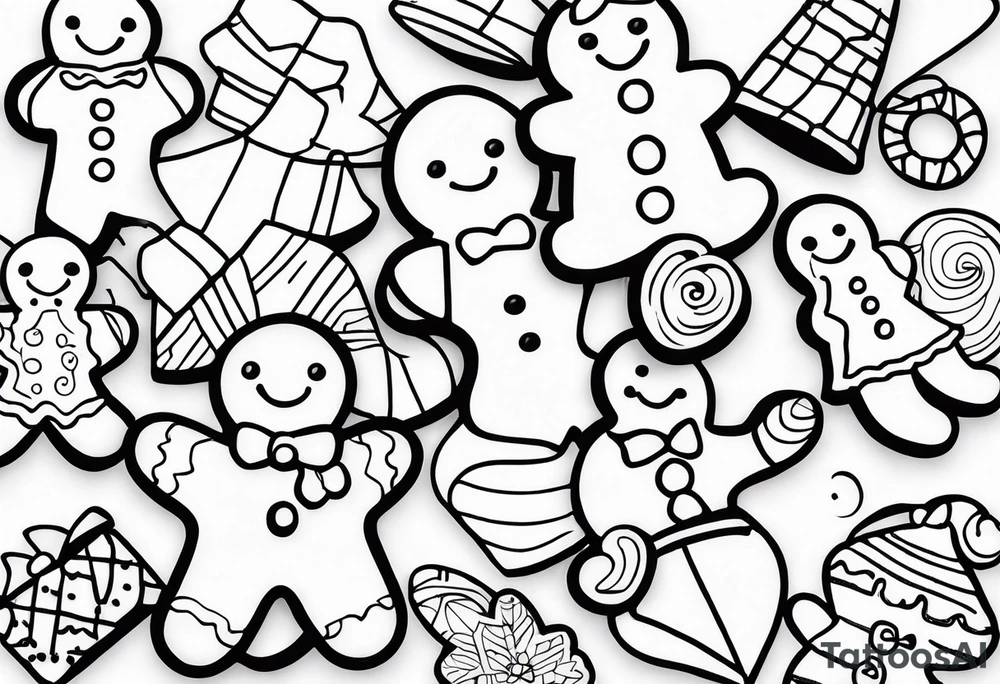 GINGERBREAD MEN tattoo idea
