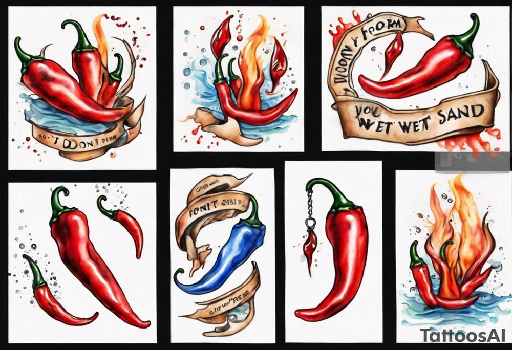 You don't form in the WET SAND, I do tattoo idea