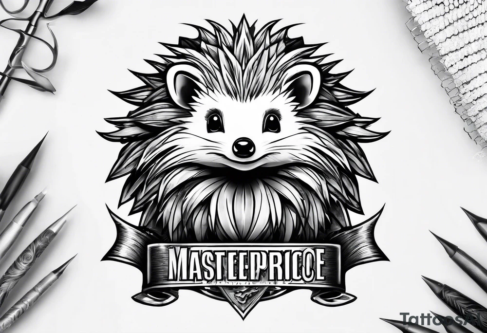Super hero Hedgehog tattoo idea
