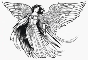 Archangel tattoo idea