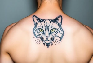 black cat tattoo idea