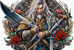Swords memorial tattoo idea