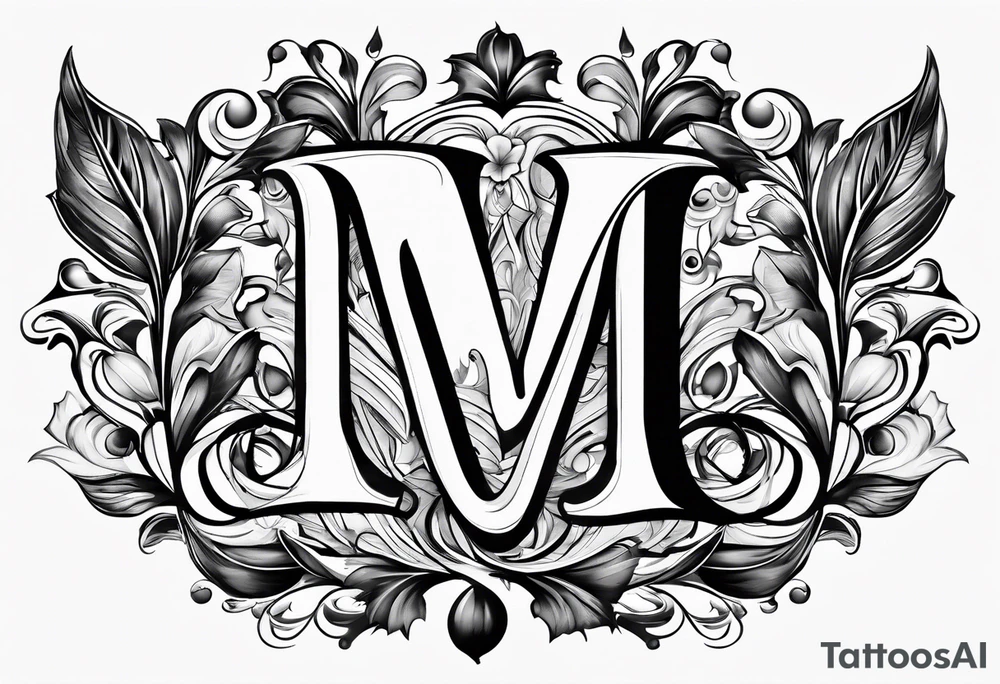 A letter M for my Wife A Letter A for my daughter and a letter C for my Son tattoo idea