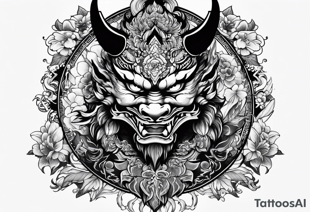 yakuza tattoo demon tattoo idea