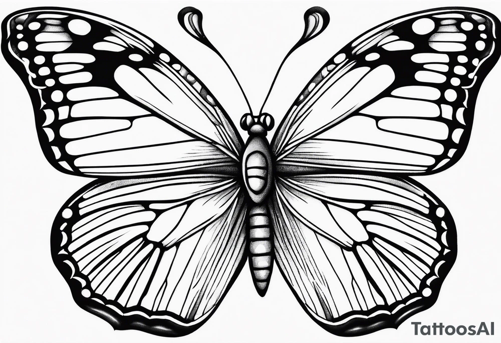 butterfly small tattoo idea