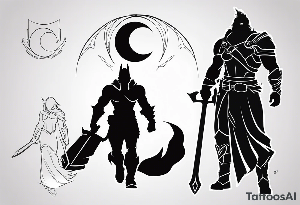 Titan Shifter Silhouette tattoo idea