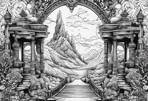 Valhalla steps path tattoo idea
