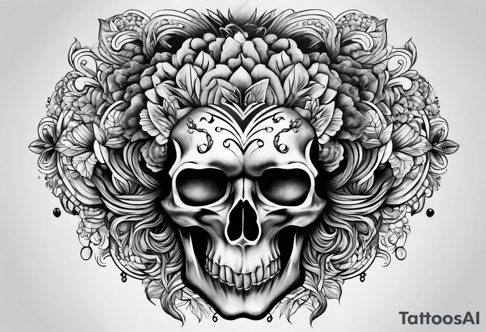 Brain, sick, healthy tattoo idea