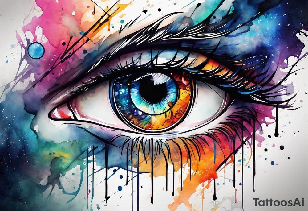 cybersigil eye tattoo idea