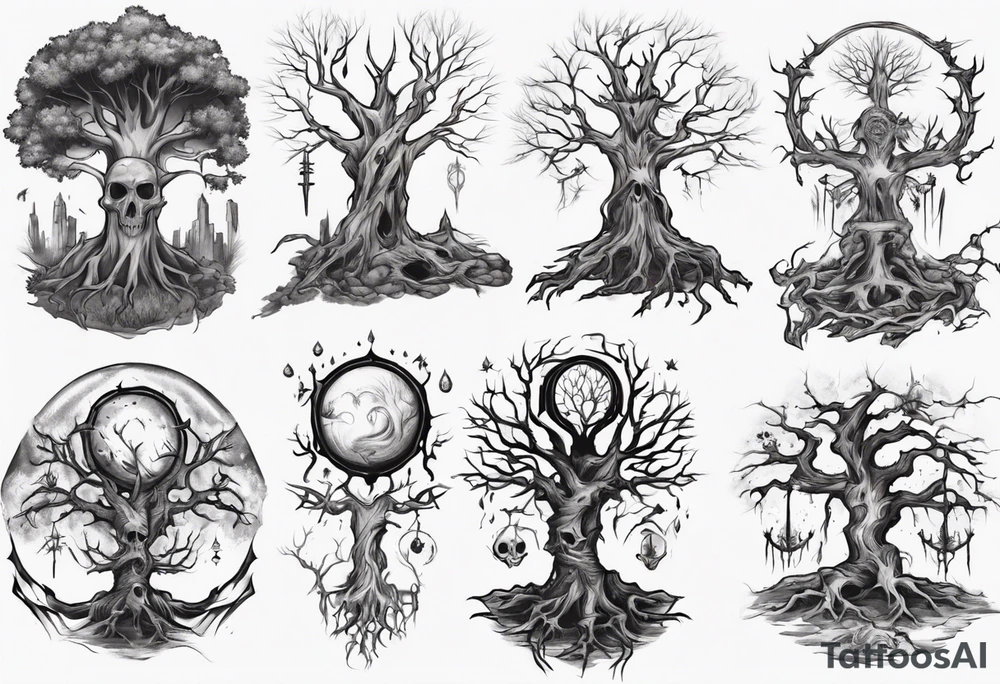 Necromancy tree tattoo idea