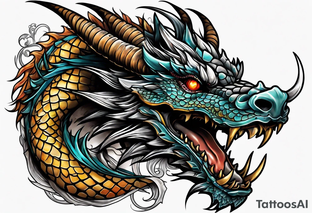 Dragon tattoo idea
