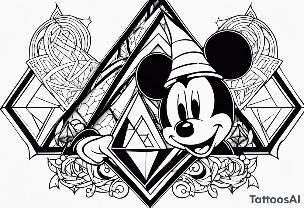 wizard mickey mouse tattoo idea