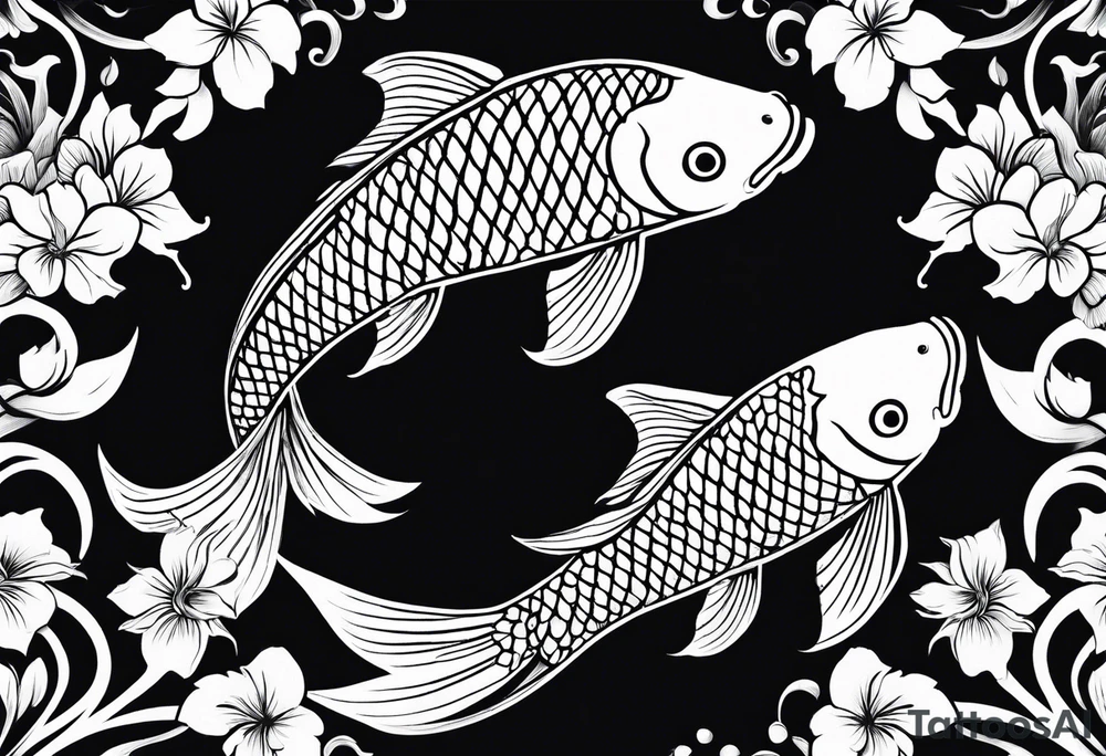 Koi fish tattoo idea