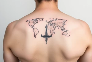 Minimalist tattoo for women who love travel and science, make feminine. For forearm. Should be small tattoo idea