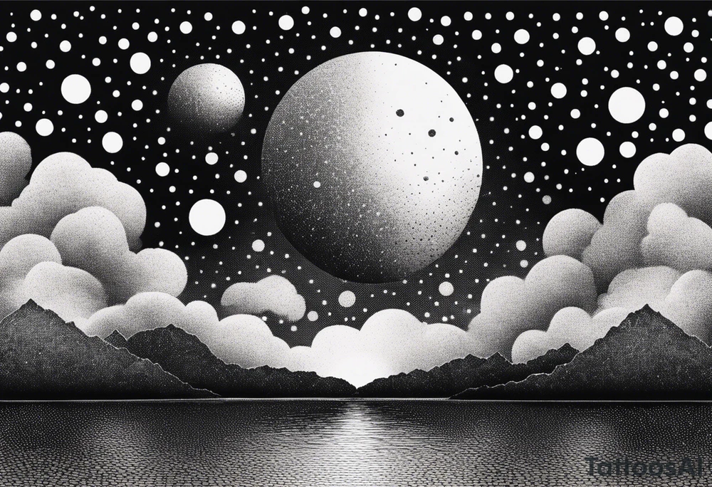 world exploding tattoo idea