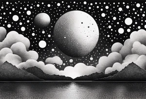 world exploding tattoo idea