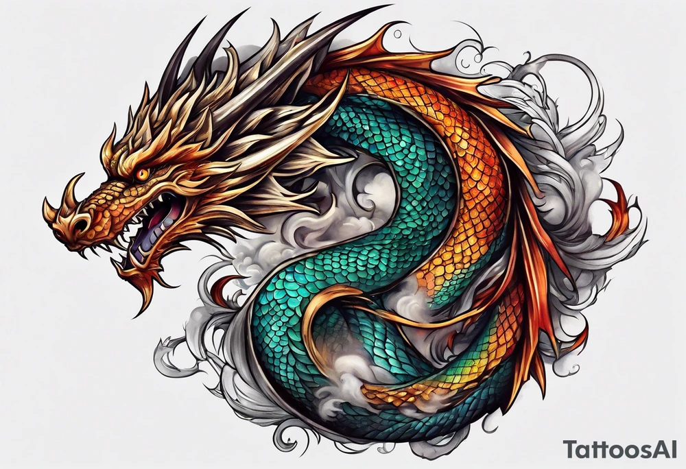 dragon tattoo idea