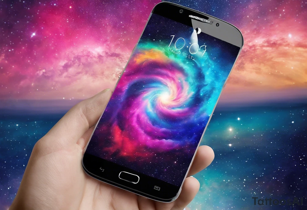 I want a nebula space galaxy s kinda shape 
tattoo that's colorful and bright and cute and is nice to look at I don't want a traditional circle I want it like the ones thay look like an s shape and this tattoo will be on my left buttcheek and light colors I want more spread and less circle side to life Left to right a spiral galaxy in prominently blue light or dark tattoo idea