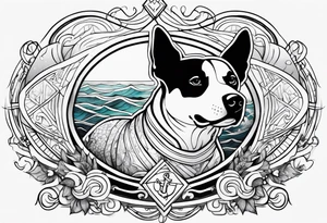 My dog’s name Ocean tattoo idea