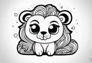 Sad,leo tattoo idea