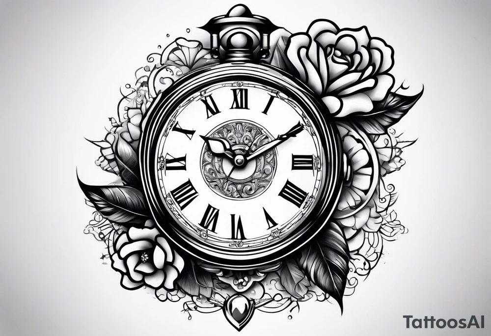 day of month watch tattoo idea