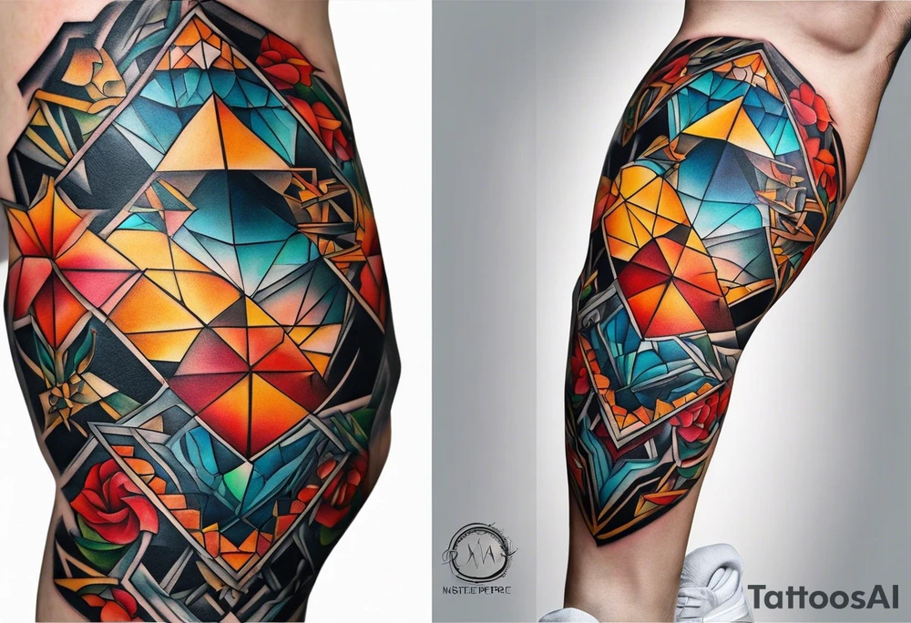 knee piece for men tattoo idea