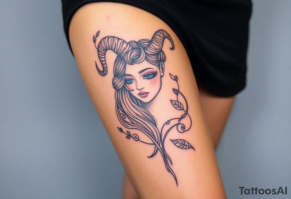 Aries goddess tattoo idea