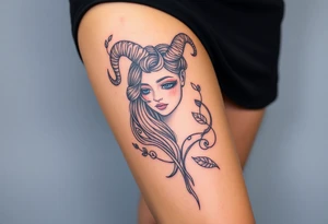 Aries goddess tattoo idea