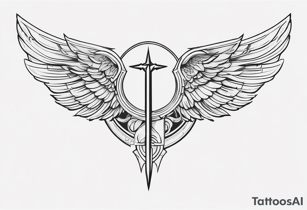 Valkyrie wings tattoo idea
