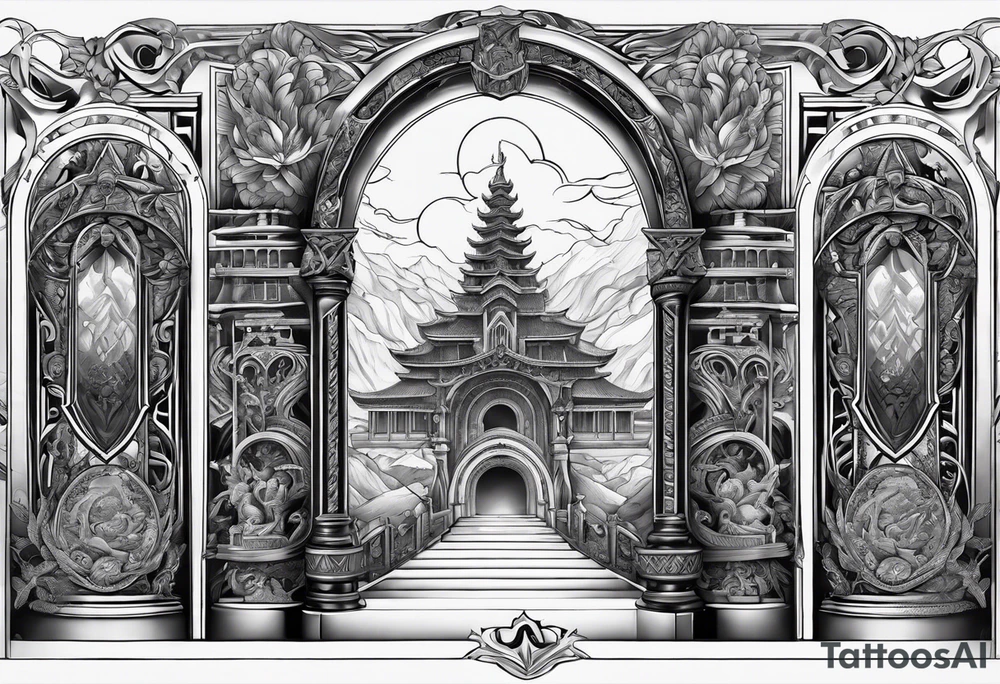Valhalla gates tattoo idea