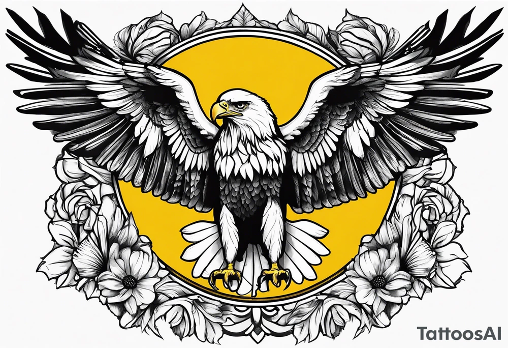 deutschlandfahne in farbe heimatliebe adler tattoo idea