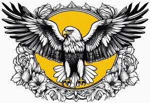 deutschlandfahne in farbe heimatliebe adler tattoo idea