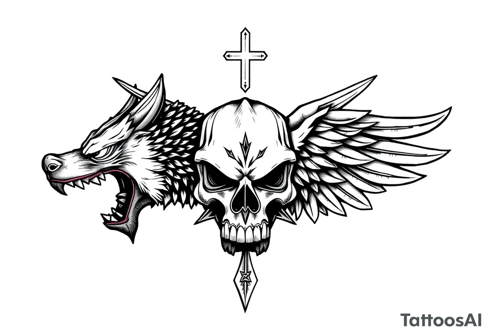 American with Lutheran traditions tattoo idea