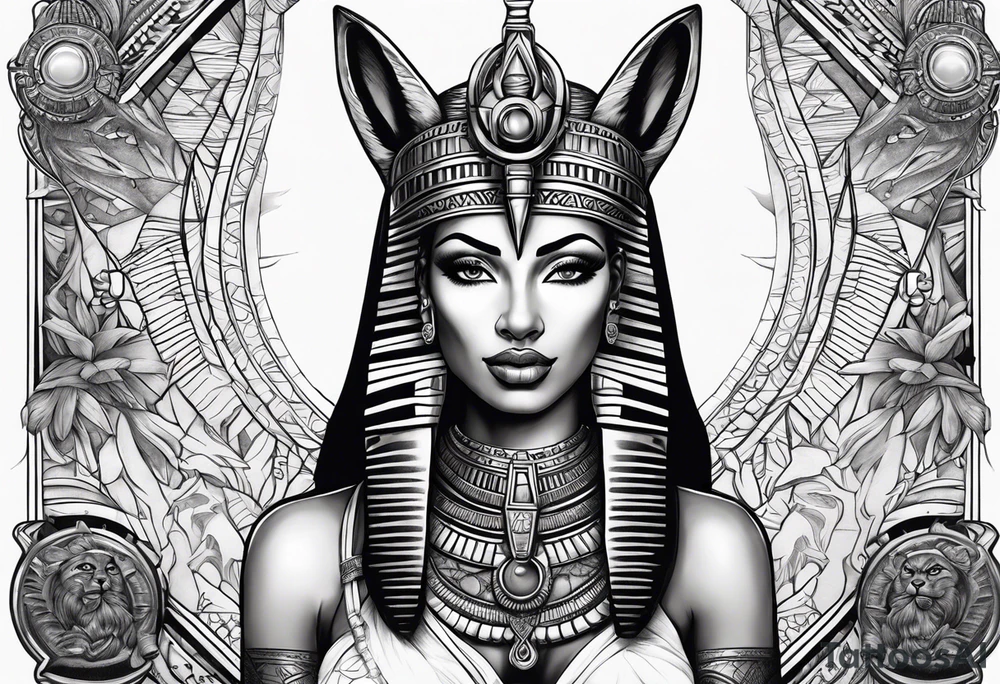 Egiptian godess
With anubis tattoo idea